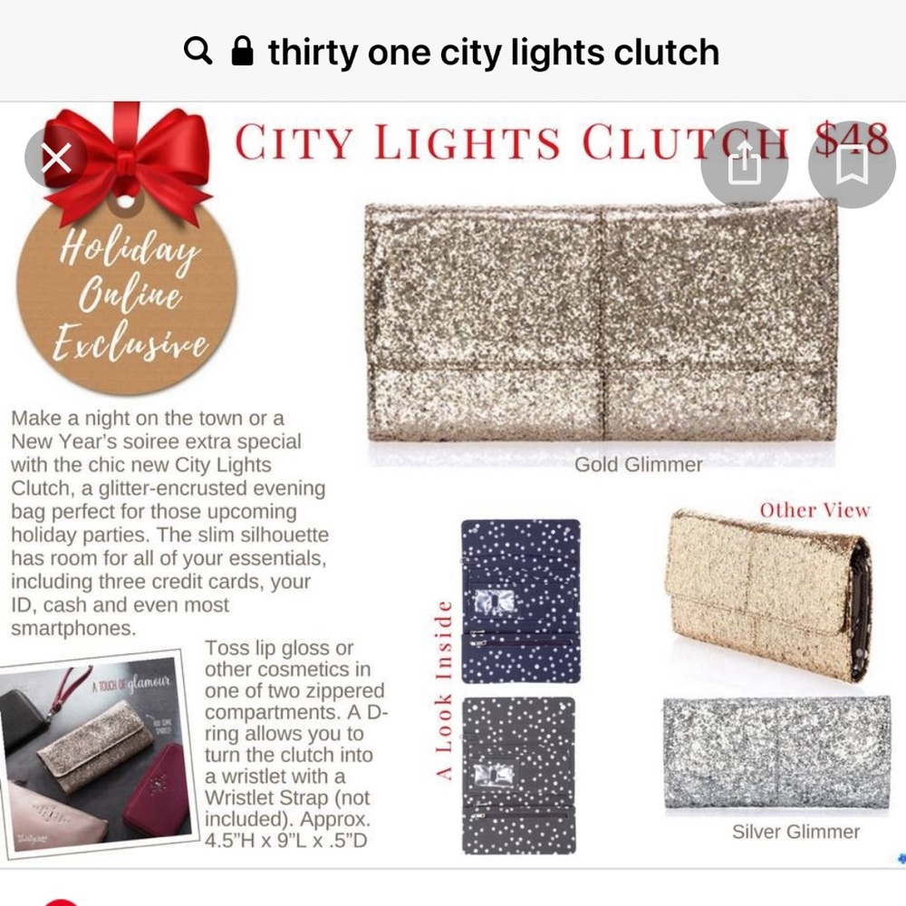 Brand new 31 City Lights Clutch